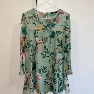 Floral Green Dress